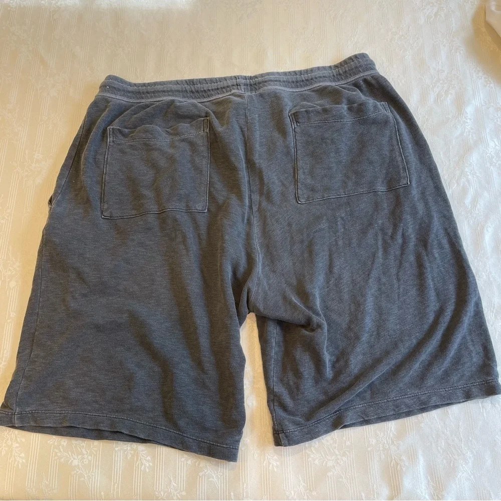 James Perse Charcoal Gray Cotton Drawstring Shorts